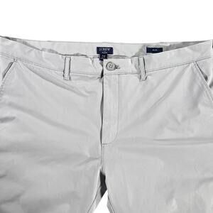 J.Crew Flex Slim Performance Pants Light Gray W38 L32 Stretch